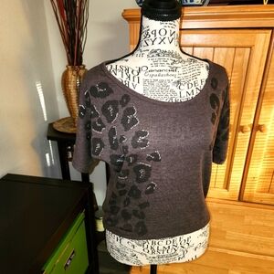 Cheetah Hi Lo Hem Blouse